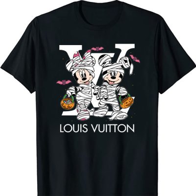 Louis Vuitton Logo Luxury Halloween Minnie Mouse Mickey Mouse Unisex T-Shirt NTB2657