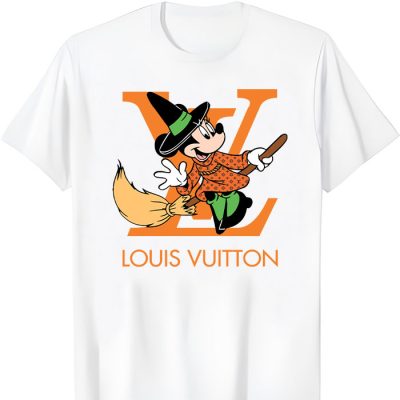 Louis Vuitton Logo Luxury Halloween Pumpkin Minnie Mouse Unisex T-Shirt NTB2649