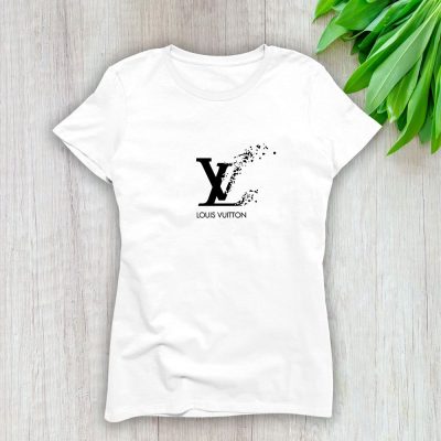 Louis Vuitton Logo Luxury Lady T-Shirt Luxury Tee For Women LDS1536