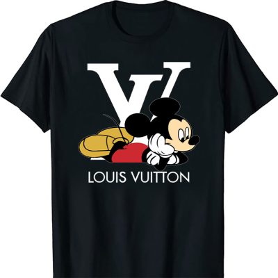 Louis Vuitton Logo Luxury Mickey Mouse LV Unisex T-Shirt CB417