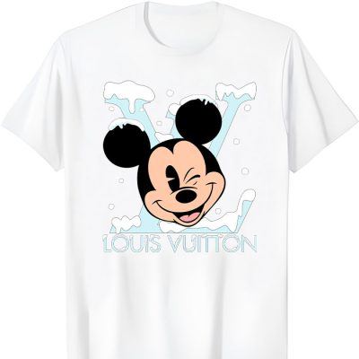 Louis Vuitton Logo Luxury Mickey Mouse Unisex T-Shirt NTB2685