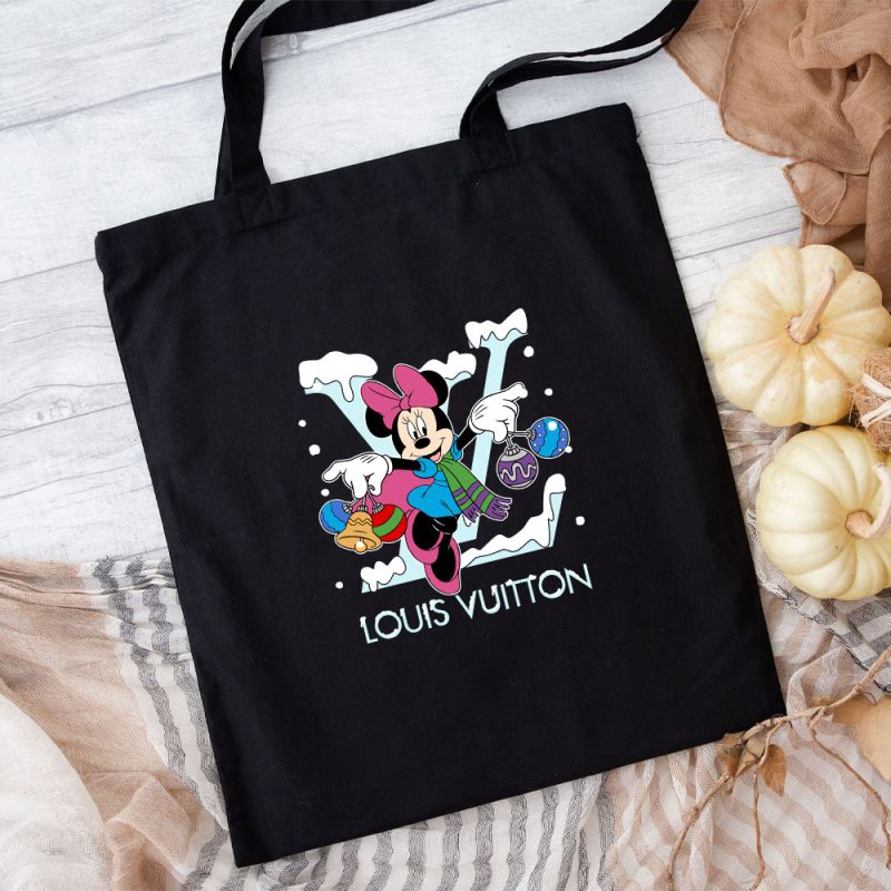 Louis Vuitton Logo Luxury Minnie Mouse Cotton Canvas Tote Bag TTB1545