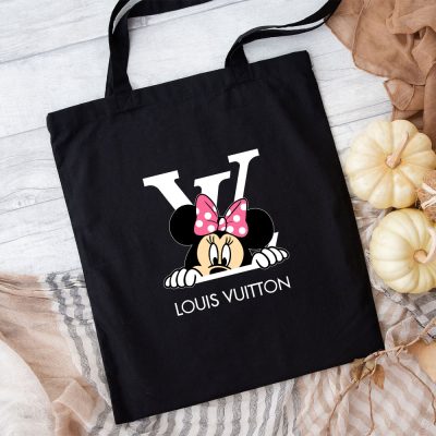 Louis Vuitton Logo Luxury Minnie Mouse Mouse Cotton Canvas Tote Bag TTB1699