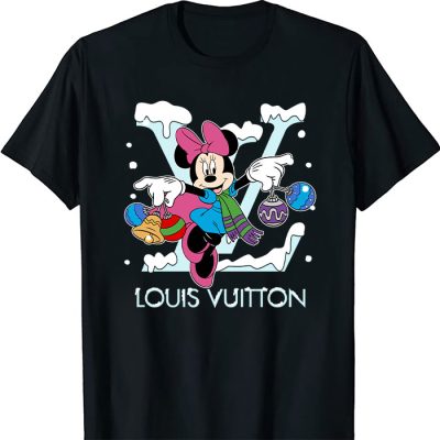 Louis Vuitton Logo Luxury Minnie Mouse Unisex T-Shirt NTB2677