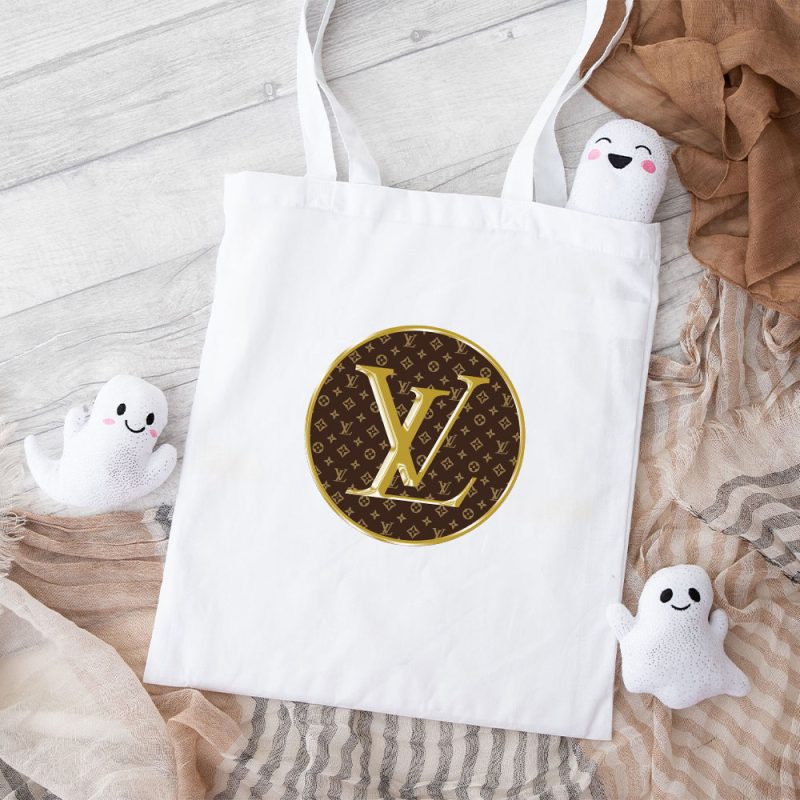 Louis Vuitton Logo Luxury Monogram Canvas Pattern Cotton Canvas Tote Bag TTB1575