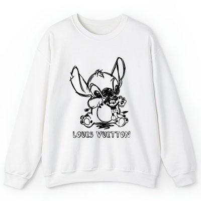 Louis Vuitton Logo Luxury Stitch Mickey Mouse Crewneck Sweatshirt CSTB1095