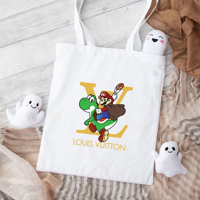 Louis Vuitton Logo Luxury Super Mario Cotton Canvas Tote Bag TTB1607