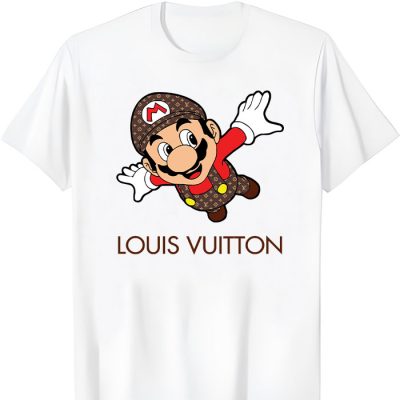 Louis Vuitton Logo Luxury Super Mario LV Unisex T-Shirt TTB2244