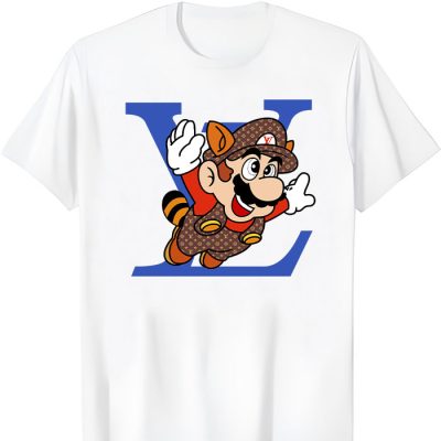 Louis Vuitton Logo Luxury Super Mario LV Unisex T-Shirt TTB2245