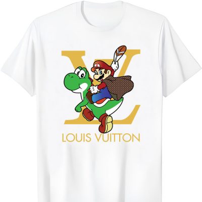 Louis Vuitton Logo Luxury Super Mario LV Unisex T-Shirt TTB2246