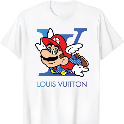 Louis Vuitton Logo Luxury Super Mario LV Unisex T-Shirt TTB2247