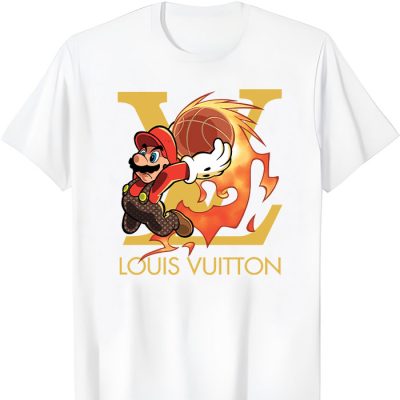 Louis Vuitton Logo Luxury Super Mario LV Unisex T-Shirt TTB2248