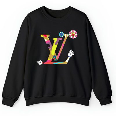 Louis Vuitton Logo Luxury Takashi Murakami Flower Crewneck Sweatshirt CSTB1041