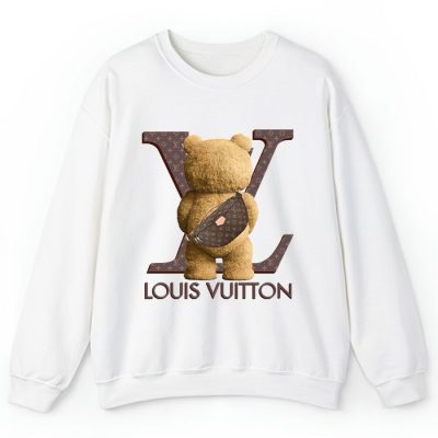 Louis Vuitton Logo Luxury Teddy Bear Crewneck Sweatshirt CSTB1025