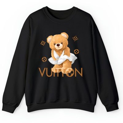 Louis Vuitton Logo Luxury Teddy Bear Crewneck Sweatshirt CSTB1049