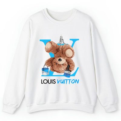 Louis Vuitton Logo Luxury Teddy Bear Crewneck Sweatshirt CSTB1117