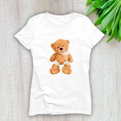 Louis Vuitton Logo Luxury Teddy Bear Lady T-Shirt Luxury Tee For Women LDS1582