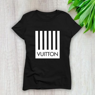 Louis Vuitton Logo Luxury With Barcode Logo Lady T-Shirt Luxury Tee For Women LDS1687