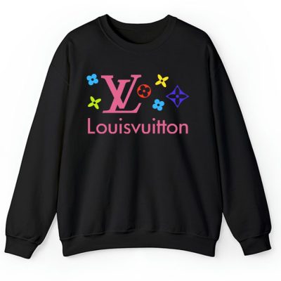 Louis Vuitton Logo Luxury With Color Monogram Crewneck Sweatshirt CSTB1151