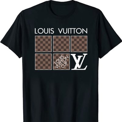 Louis Vuitton Logo Luxury With Damier Pattern LV Unisex T-Shirt CB450