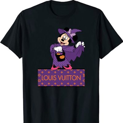 Louis Vuitton Monogram Canvas Pattern Halloween Minnie Mouse Unisex T-Shirt NTB2646