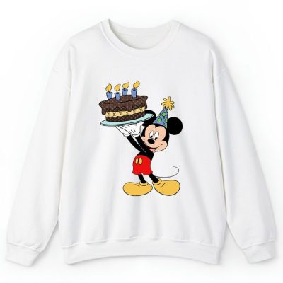 Louis Vuitton Monogram Canvas Pattern Happy Birthday Mickey Mouse Crewneck Sweatshirt CSTB1183