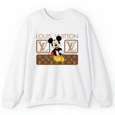 Louis Vuitton Monogram Canvas Pattern Mickey Mouse Crewneck Sweatshirt CSTB1163