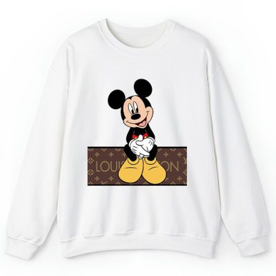 Louis Vuitton Monogram Canvas Pattern Mickey Mouse Crewneck Sweatshirt CSTB1185