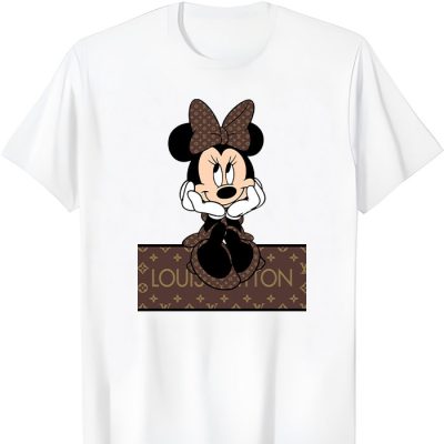 Louis Vuitton Monogram Canvas Pattern Minnie Mouse LV Unisex T-Shirt CB426