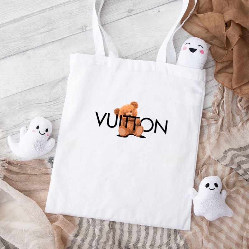 Louis Vuitton Teddy Bear Cotton Canvas Tote Bag TTB1565