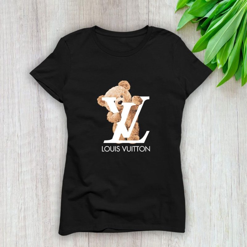 Louis Vuitton Teddy Bear Lady T-Shirt Luxury Tee For Women LDS1568