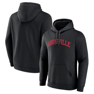 Louisville Cardinals Basic Arch Pullover Hoodie - Black