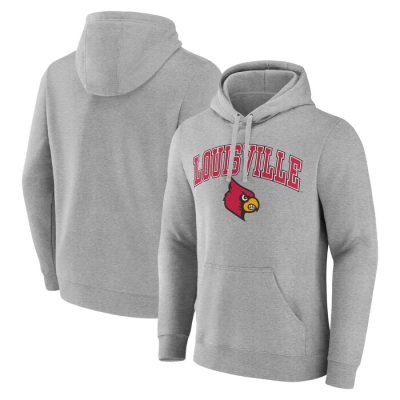 Louisville Cardinals Campus Pullover Hoodie - Gray