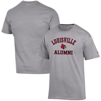 Louisville Cardinals Champion Alumni Logo T-Shirt - Gray