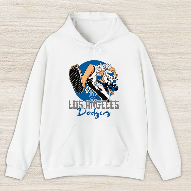 Luffy X Los Angeles Dodgers Team X MLB X Baseball Fans Unisex Pullover Hoodie TAH4389