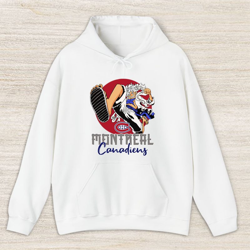 Luffy X Montreal Canadiens Team X NHL X Hockey Fan Unisex Pullover Hoodie TAH4400