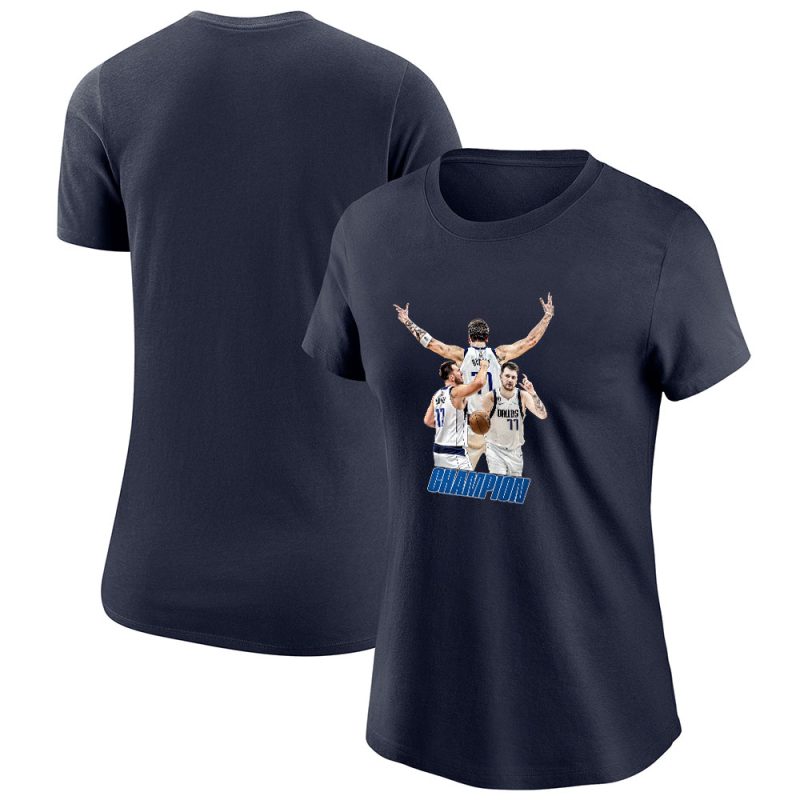 Luka Doncic X Dallas Mavericks X NBA Playoffs 2024 X Western Conference Lady T-Shirt Women Tee TLT5281