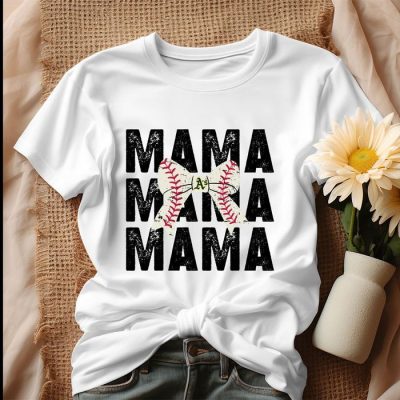 Mama Bow Tie Baseball Oakland Athletics Unisex T-Shirt IPP1955