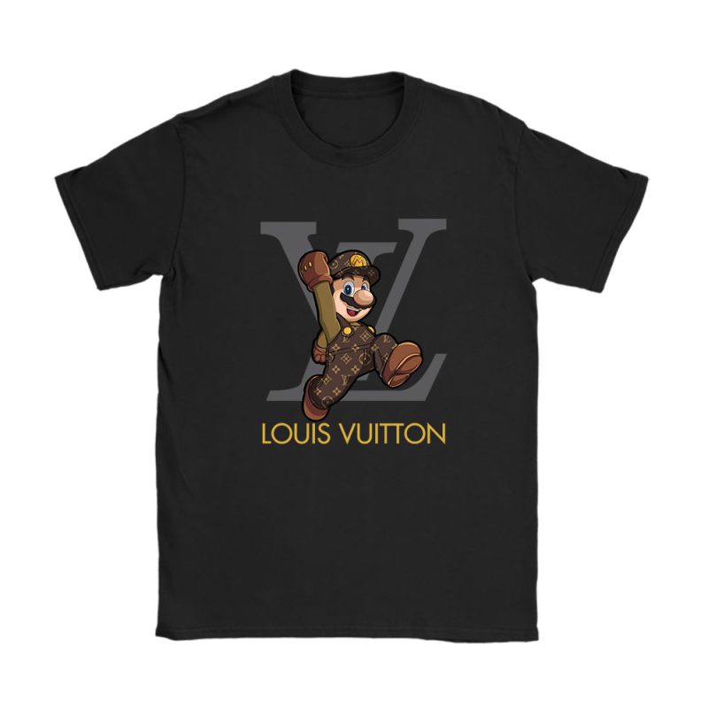 Mario Bros Louis Vuitton Unisex T-Shirt Cotton Tee TAT4052