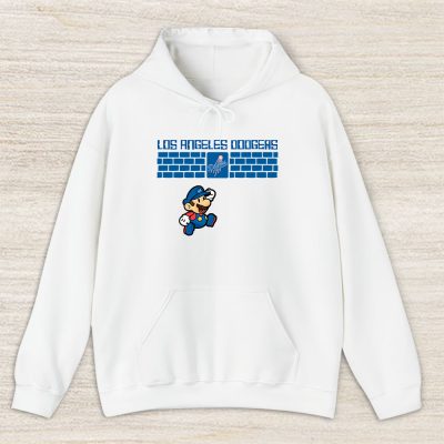 Mario X Los Angeles Dodgers Team X MLB X Baseball Fans Unisex Pullover Hoodie TAH3145