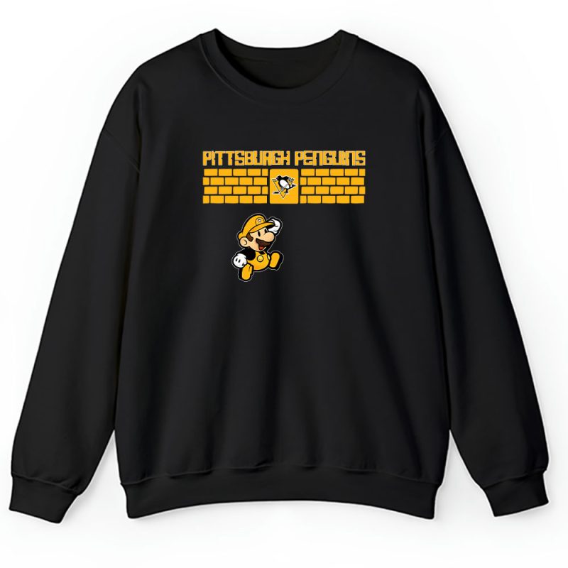 Mario X Pittsburgh Penguins Team X NHL X Hockey Fan Unisex Sweatshirt TAS3172