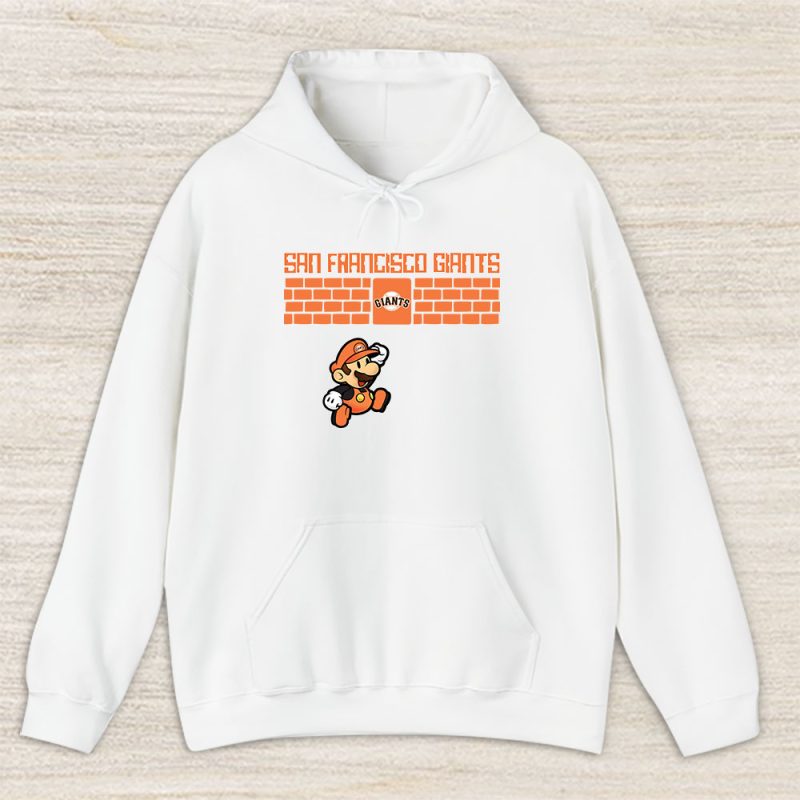 Mario X San Francisco Giants Team X MLB X Baseball Fans Unisex Pullover Hoodie TAH3150