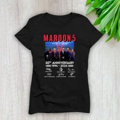 Maroon 5 2024 Tour Anniversary Lady T-Shirt Women Tee TLT4248
