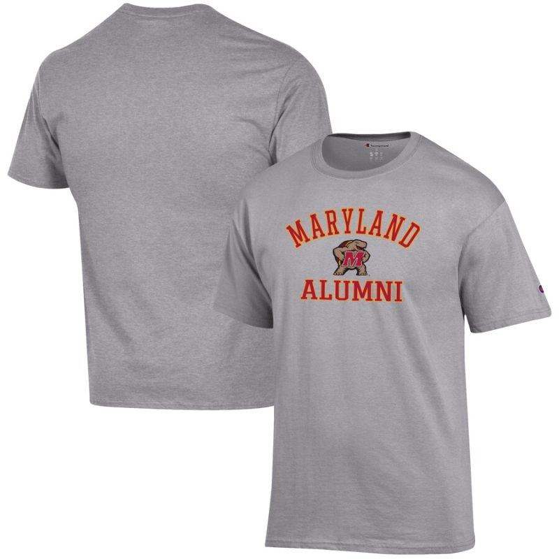 Maryland Terrapins Champion Alumni Logo T-Shirt - Gray