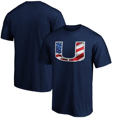 Miami Hurricanes Banner Wave T-Shirt - Navy