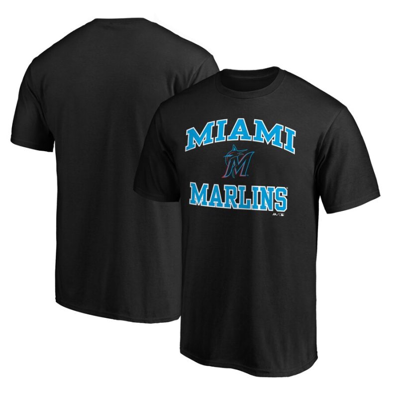 Miami Marlins Team Heart & Soul Unisex T-Shirt - Black