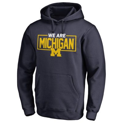 Michigan Wolverines We Are Icon Pullover Hoodie - Navy