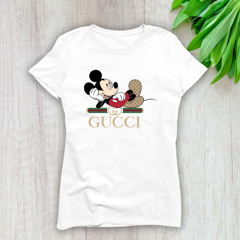 Mickey Mouse Gucci Lady T-Shirt Women Tee For Fans TLT1359