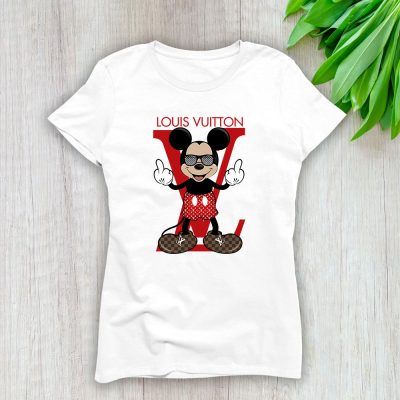 Mickey Mouse Louis Vuitton Lady T-Shirt Women Tee For Fans TLT1362