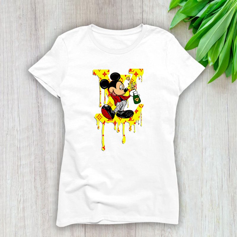 Mickey Mouse Louis Vuitton Lady T-Shirt Women Tee For Fans TLT1363